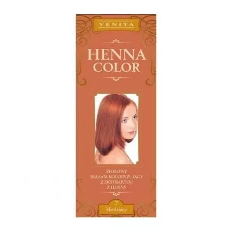 Henna Color hajszínezőpor nr 7 rézvörös 25 g - Bio és natúr kozmetikumok