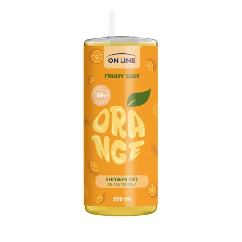 On Line tusfürdő fruity shot narancs 390 ml - 
