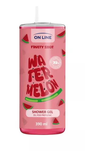 On Line tusfürdő fruity shot görögdinnye 390 ml - 