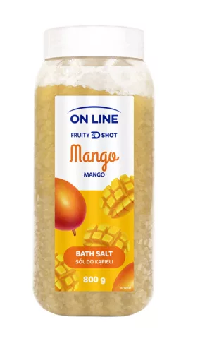 On Line fürdősó fruity shot mangó 800 g - 