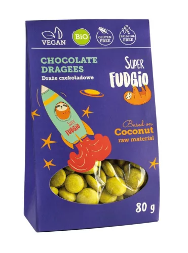 Fudgio Csokoládé drazsé bio 80g - 