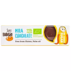 Fudgio Tejcsokoládé cukormentes bio 40g - 