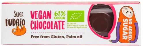Fudgio Csokoládé Vegán+rizstej cukorment. bio 40g - 