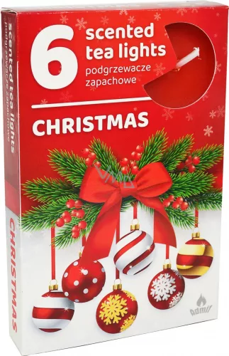 Illatos teamécses karácsony 6 db-os 1 db - Aromaterápiához és természetes wellnesshez
