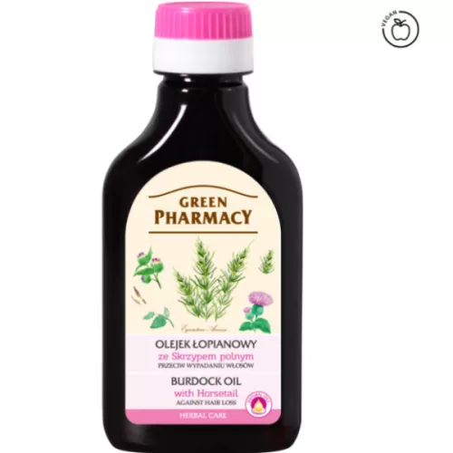 Green Pharmacy bojtorján hajolaj hajhullás ellen mezei zsurló kivonattal 100 ml - Bio és natúr kozmetikumok