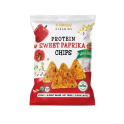   Popcrop pyramids gluténmentes sweet paprika ízű protein chips 60 g