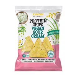   Popcrop pyramids gluténmentes vegán tejfölös-hagymás protein chips 60 g