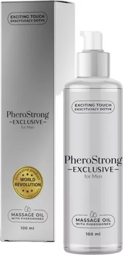 PheroStrong Exclusive - masszázsolaj férfiaknak (100ml) - Bio és natúr intim termékek