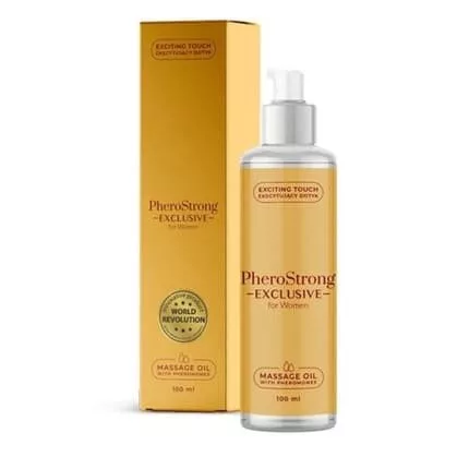 PheroStrong Exclusive - masszázsolaj nőknek (100ml) - Bio és natúr intim termékek