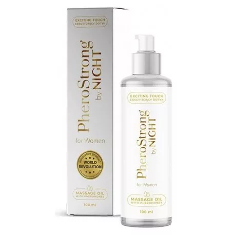 PheroStrong by Night - masszázsolaj férfiaknak (100ml) - Bio és natúr intim termékek
