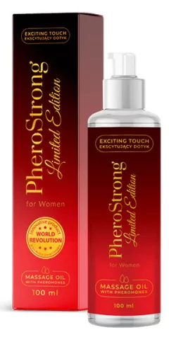 PheroStrong Limited Edition - masszázsolaj nőknek (100ml) - Bio és natúr intim termékek