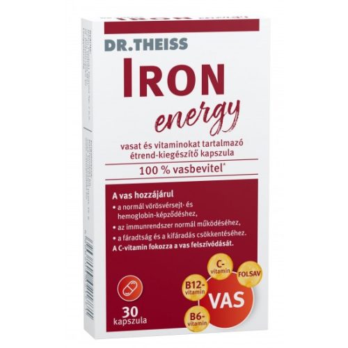 DR.THEISS IRON ENERGY VAS +VITAMIN KAPSZ - Bio és natúr étrendkiegészítők