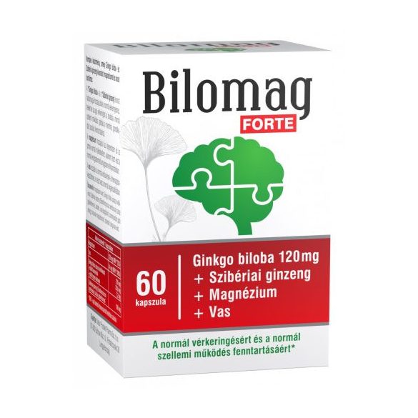 Bilomag forte 120mg gingko biloba kivonatot tartalmazó étrend-kiegészítő kapszula 60 db