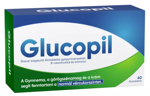GLUCOPIL TABLETTA B-VITAMIN ÉS KRÓM 60DB - Bio és natúr étrendkiegészítők