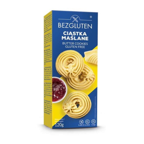 Bezgluten gluténmentes vajas keksz 120 g