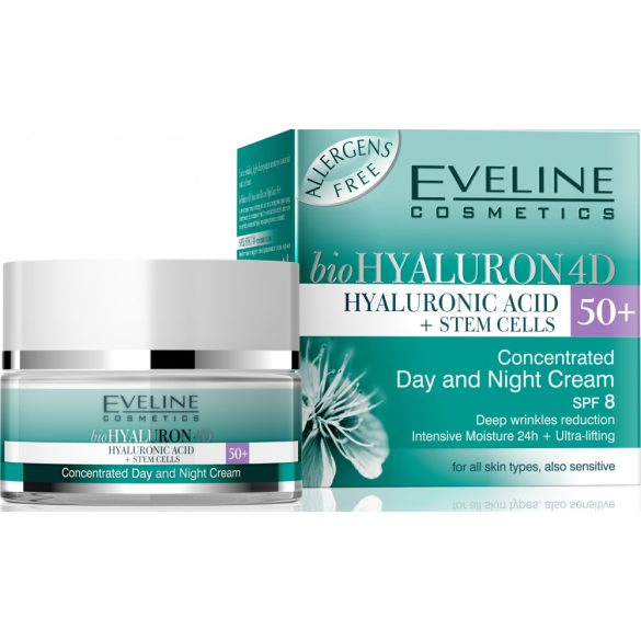Eveline hyaluron clinic 50+ day&night lifting arckrém 50 ml