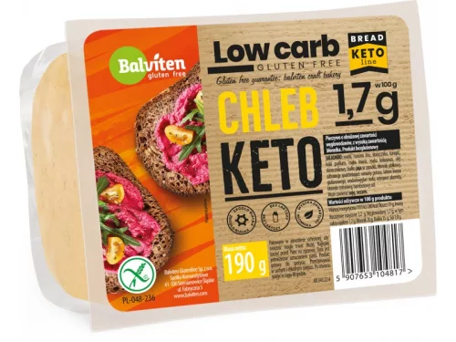 Balviten LOW CARB KETO gluténmentes kenyér 190g - 