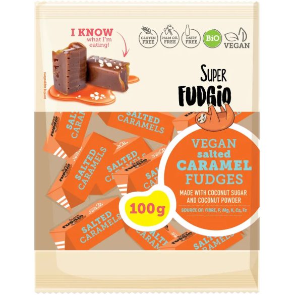 Super fudgio bio vegán karamella sós karamellás 100 g