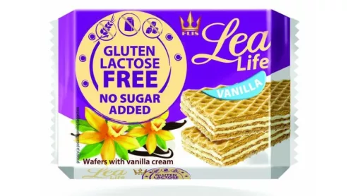 Lea life vaníliás ostyaszelet hozzáadott cukor-, glutén-, laktóz nélkül 95 g - Bio és natúr élelmiszerek