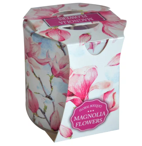 Verona illatmécses üvegpohárban magnólia 1db