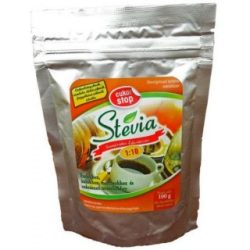 Cukor Stop stevia por 1:10 visszazárható tasakban 100 g