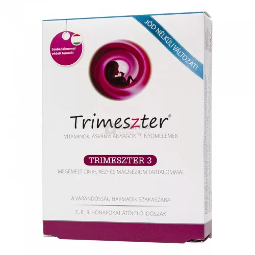 TRIMESZTER 3 JÓD NÉLKÜLI VÁRANDÓSVITAMIN - Bio és natúr étrendkiegészítők