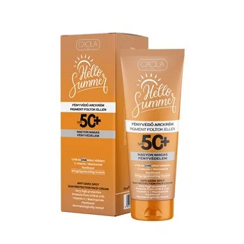 Caola hello summer fényvédő arckrém pigment foltok ellen spf50+ 75 ml - 
