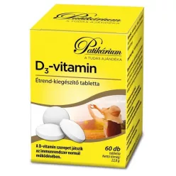 PATIKÁRIUM D-3 VITAMIN 2000NE 60 db - Bio és natúr étrendkiegészítők