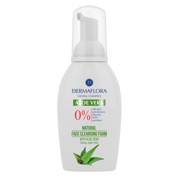 Dermaflora 0% arctisztító hab aloe vera 100 ml