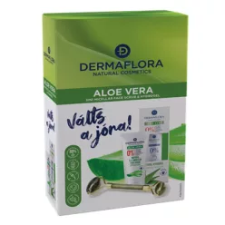 Dermaflora 0% díszdoboz (hidrogél+micellás arcradír+arcmasszírozó) aloe 1 db - 