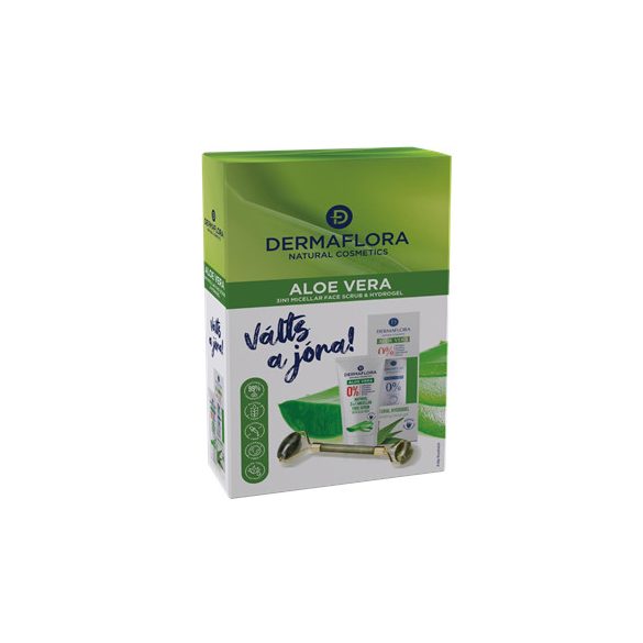 Dermaflora 0% díszdoboz (hidrogél+micellás arcradír+arcmasszírozó) aloe 1 db