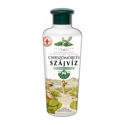 Herbária cserszömörcés szájvíz mentolos 250 ml - Bio és natúr kozmetikumok