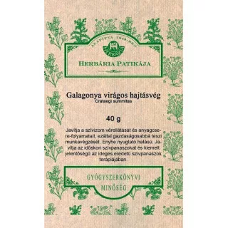 Herbária galagonya virágos hajtásvég tea 40 g - Bio és natúr élelmiszerek