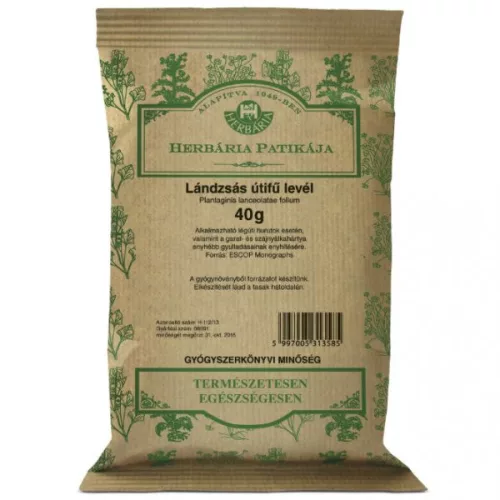 Herbária lándzsás útifűlevél tea 40 g - Bio és natúr élelmiszerek