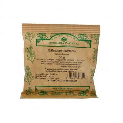 Herbária kálmos gyökértörzs tea 30 g - Bio és natúr étrendkiegészítők