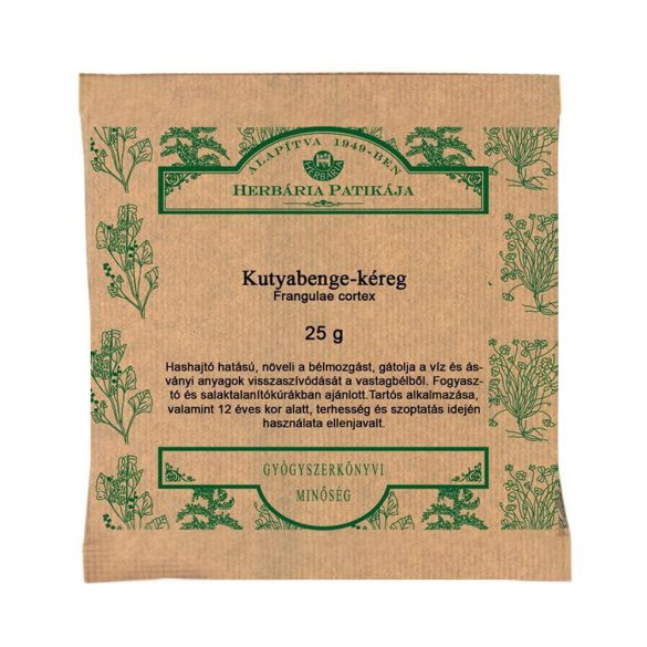 HERBÁRIA TEA KUTYABENGEKÉREG SZÁLAS 25 g