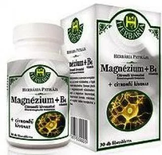 Herbária magnézum+b6 tabletta 30 db - Bio és natúr étrendkiegészítők