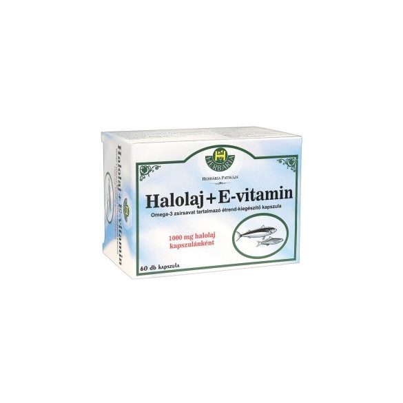 HERBÁRIA HALOLAJ + OMEGA3 LÁGYZSELATIN KAPSZULA 60 db