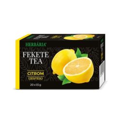 Herbária fekete tea citrom ízesítésű 20x1,5g 30 g