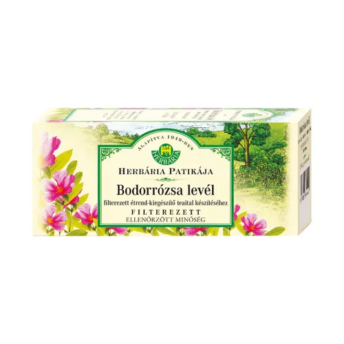 Herbária bodorrózsa levél filter tea 20x1g 20 g - Bio és natúr élelmiszerek