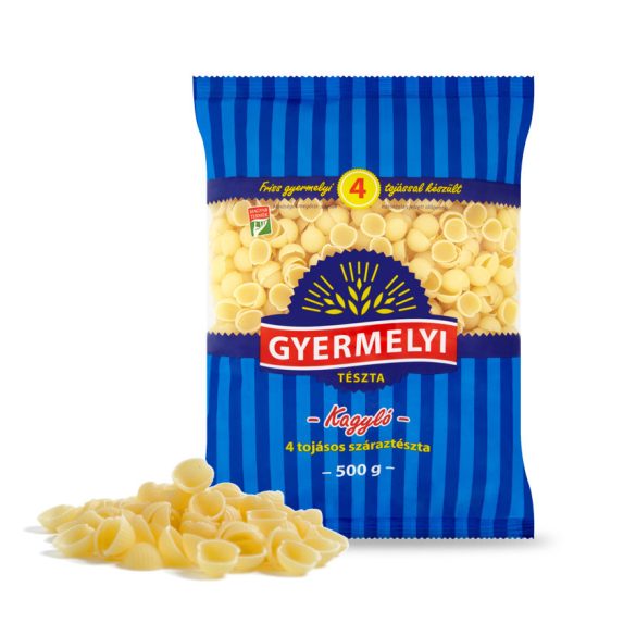 GYERMELYI TÉSZTA KAGYLÓ 4 TOJÁS 500G