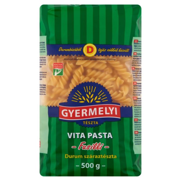 GYERMELYI VITA PASTA FUSILLI 500G