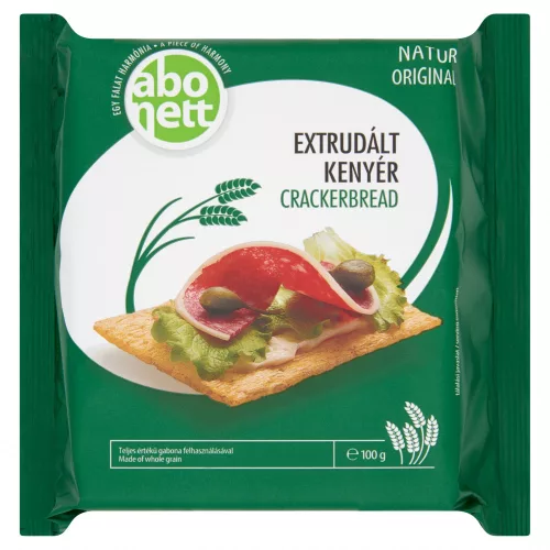 Abonett extrudált kenyér natúr 100 g - Bio és natúr élelmiszerek
