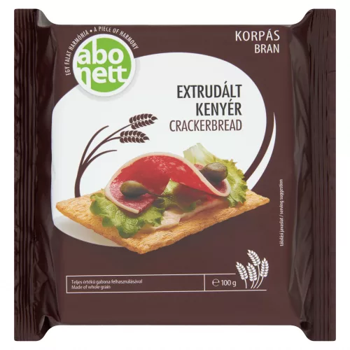 Abonett extrudált kenyér korpás 100 g - Bio és natúr élelmiszerek