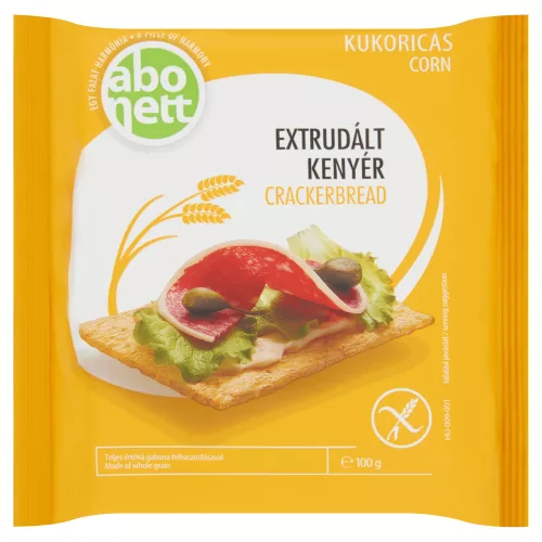 Abonett extrudált kenyér kukoricás gluténmentes 100 g - Bio és natúr élelmiszerek