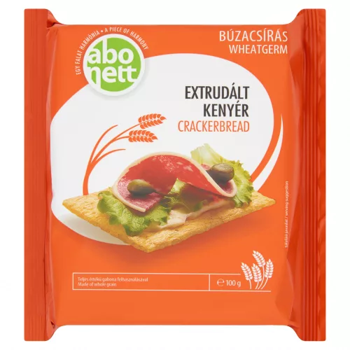 Abonett extrudált kenyér búzacsírás 100 g - Bio és natúr élelmiszerek