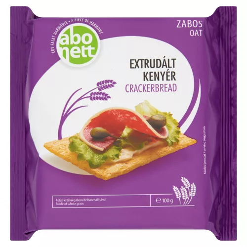 Abonett extrudált kenyér zabos 100 g - Bio és natúr élelmiszerek
