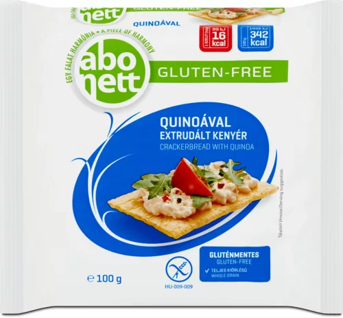 Abonett extrudált kenyér quinoával gluténmentes 100 g - Bio és natúr élelmiszerek