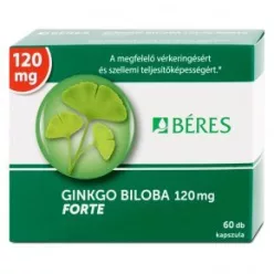 Béres Ginkgo Biloba 120 Mg Kapszula 60 db - Bio és natúr étrendkiegészítők