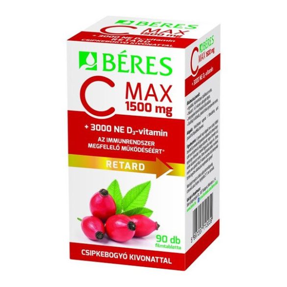 Béres C-Vitamin 1500Mg+D3 3000Ne Ret.Tbl 90 db